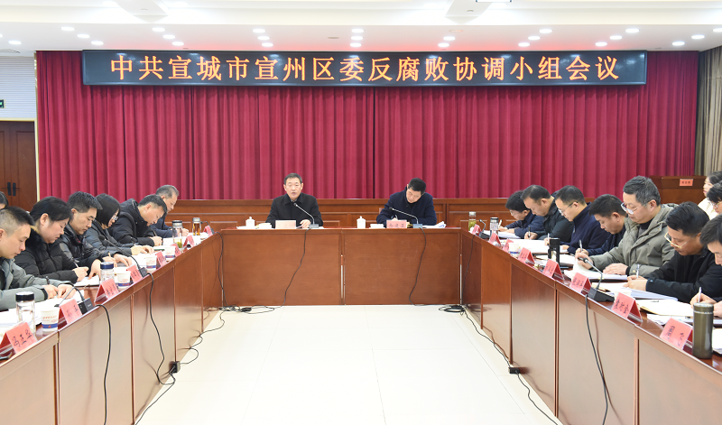 宣州区召开区委反腐败协调小组工作会议